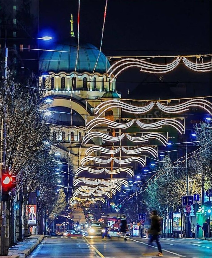 Рождество в Сербии Белграде