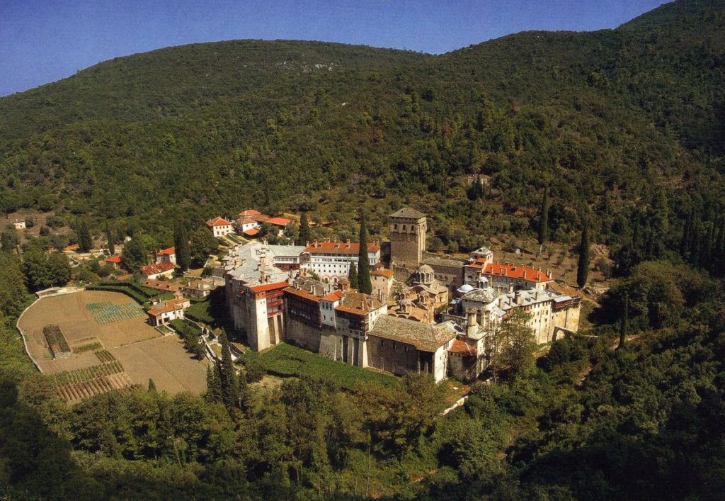 Хиландарский монастырь, Афон