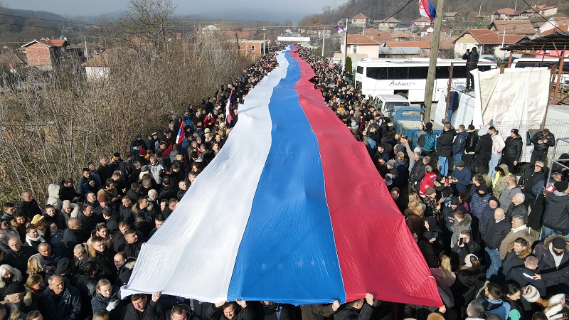 Митинг в Косово (Рударе)