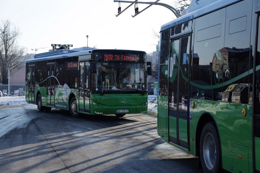 Новые электробусы в Белграде