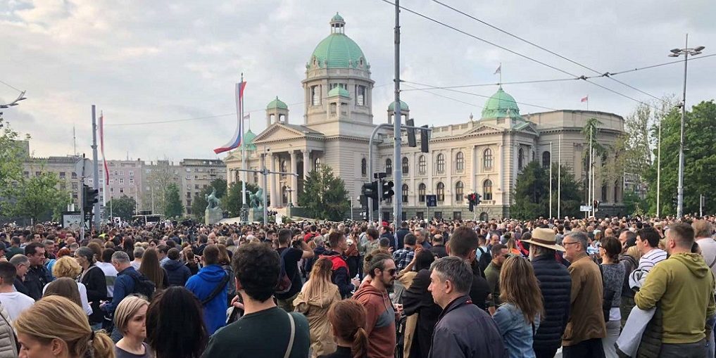 Новый протест в Белграде