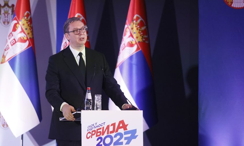 Вучич представил план "Сербия 2027 Рывок в будущее" ("Скок у будућност – Србија 2027")