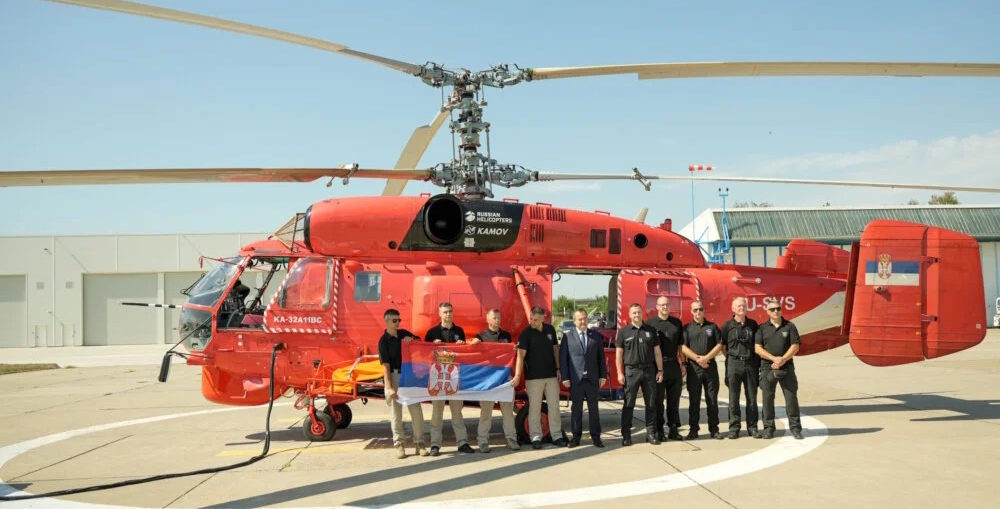Пожарный вертолет Сербии отправится в Северную Македонию бороться с лесными пожарами